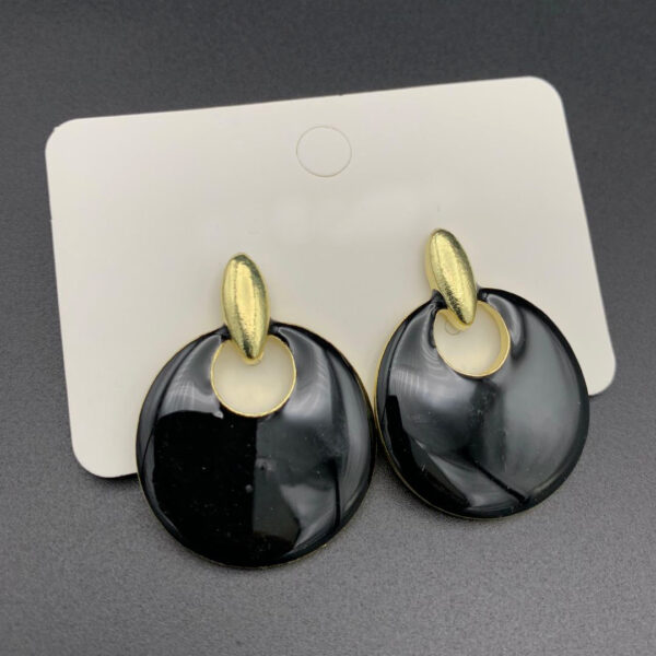 Black and Gold Earrings